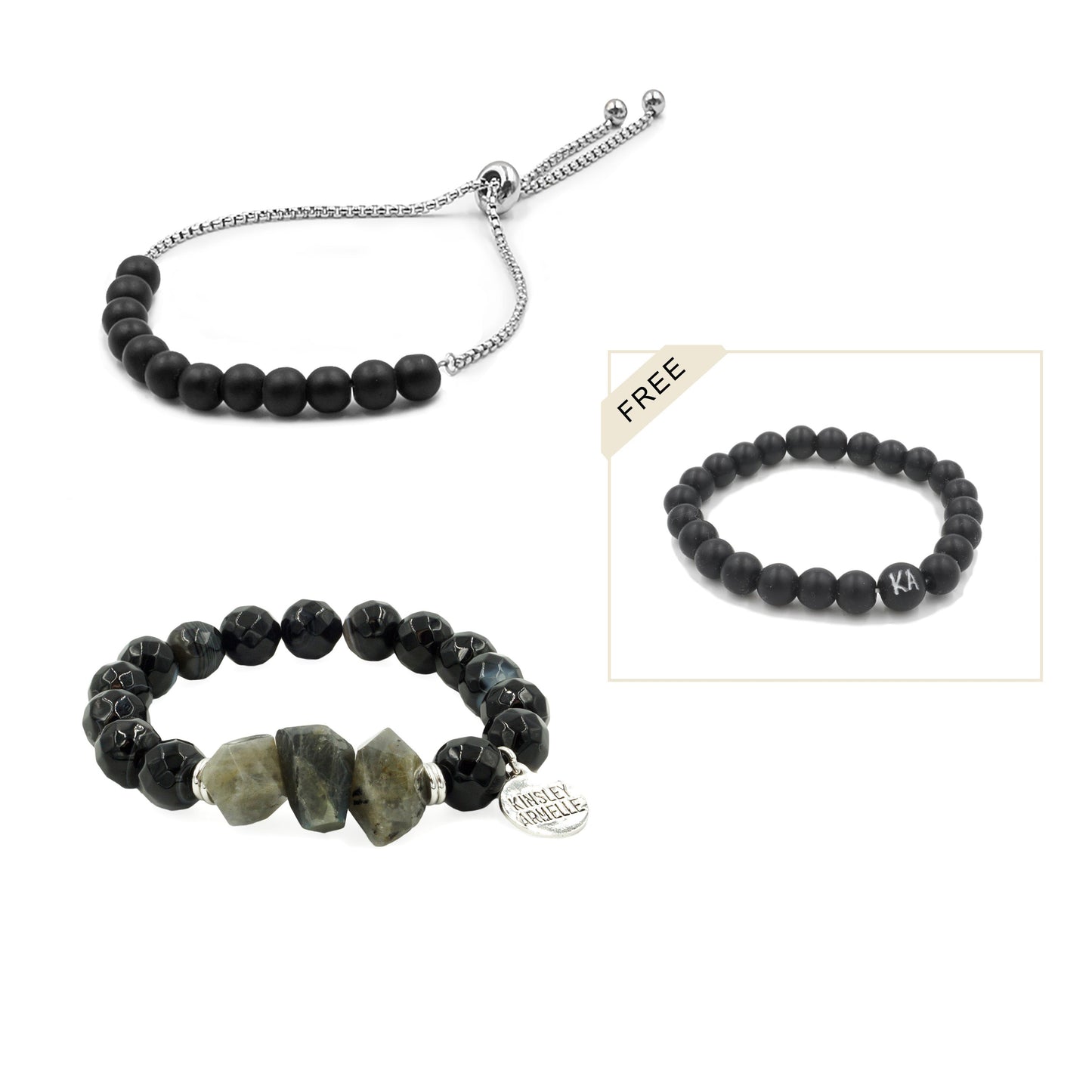 Silver Evelynn Bracelet Stack