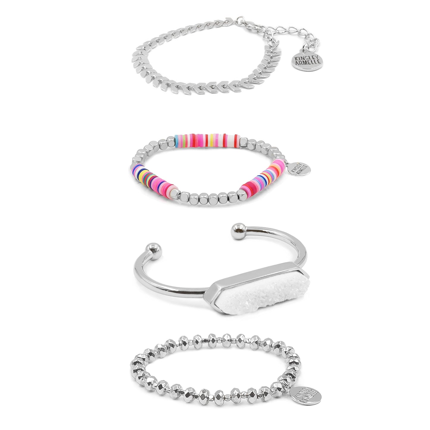 Silver Izzie Bracelet Stack