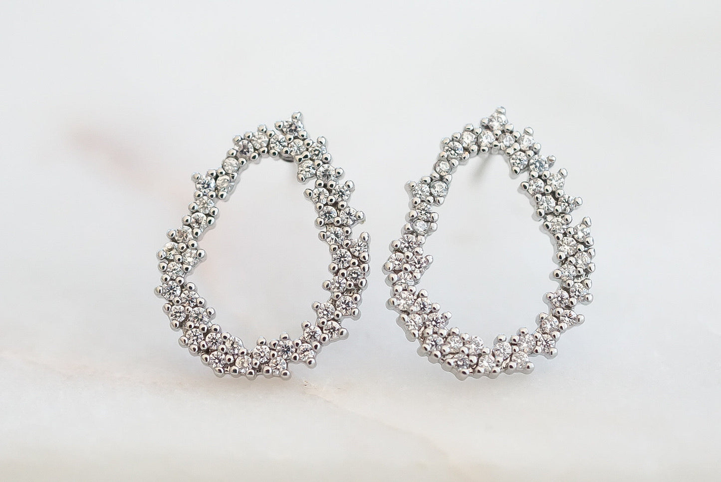 Waverly Collection - Silver Pearl Earrings