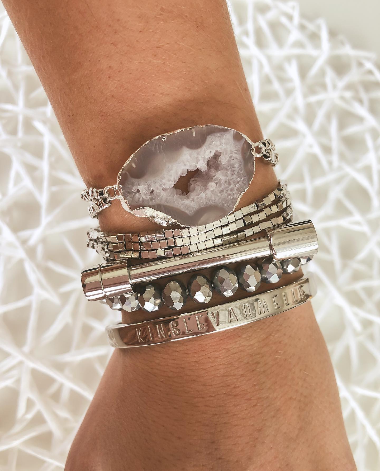 Silver Aspen Bracelet Stack