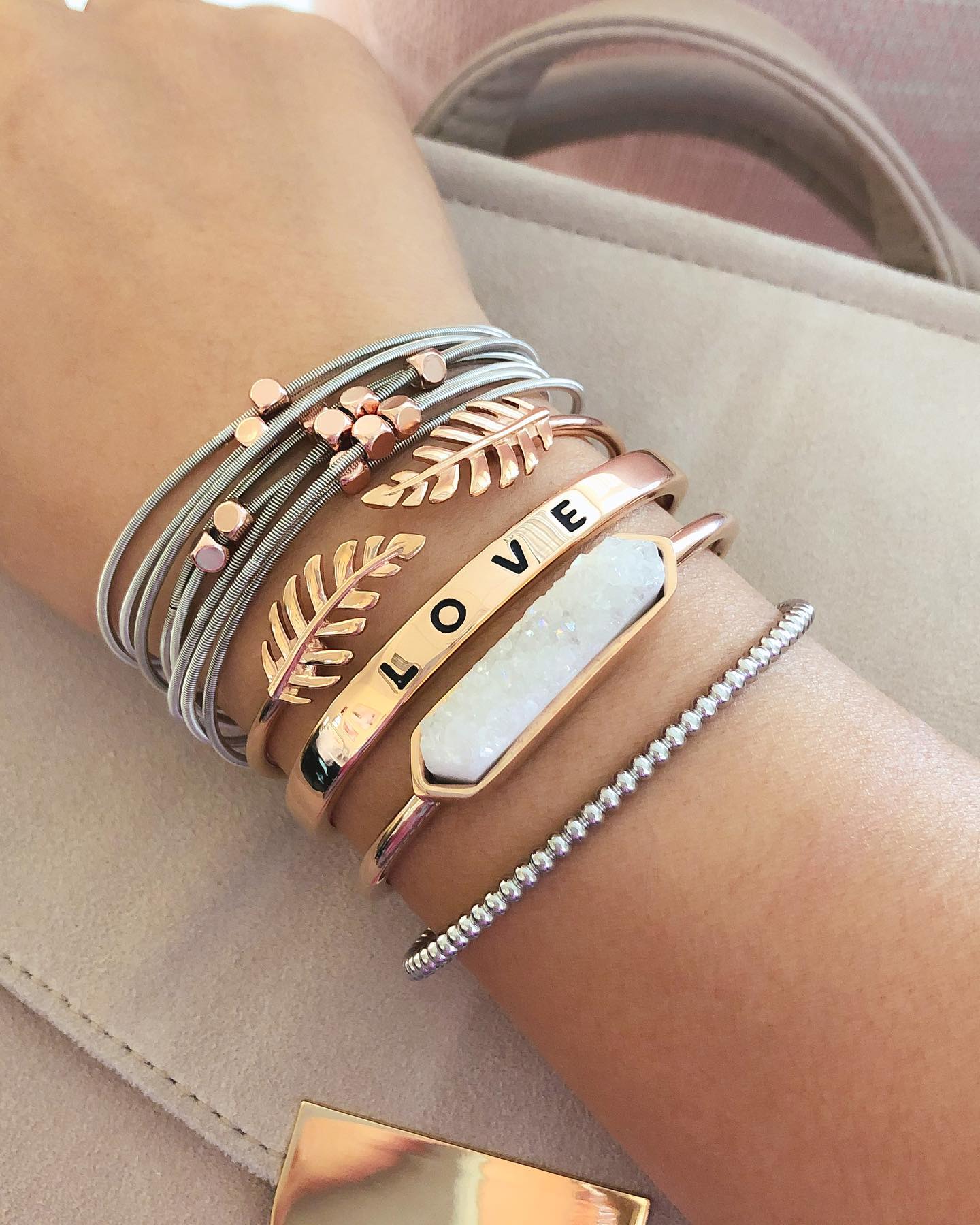 Rose Gold Lainey Bracelet Stack