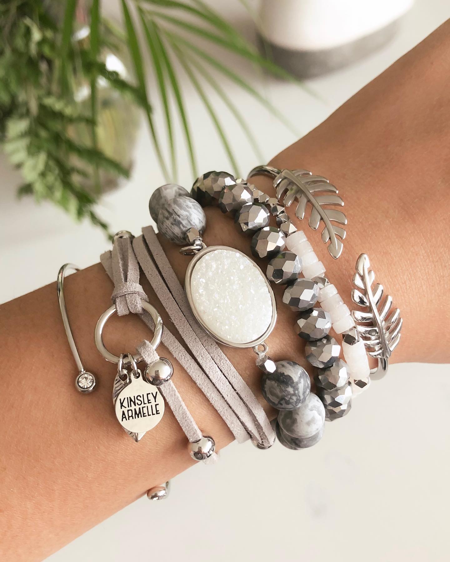 Silver Ariana Bracelet Stack