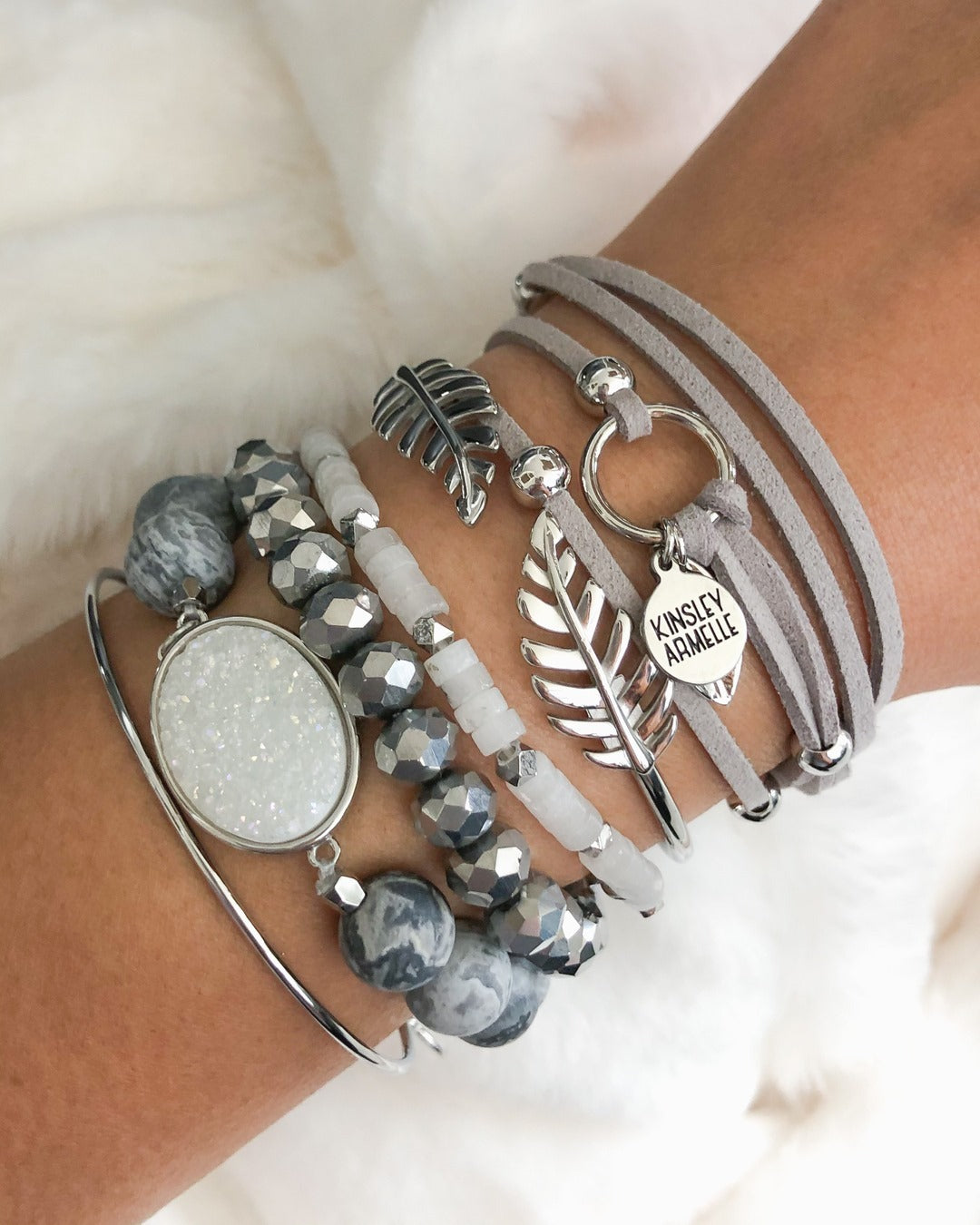 Silver Ariana Bracelet Stack