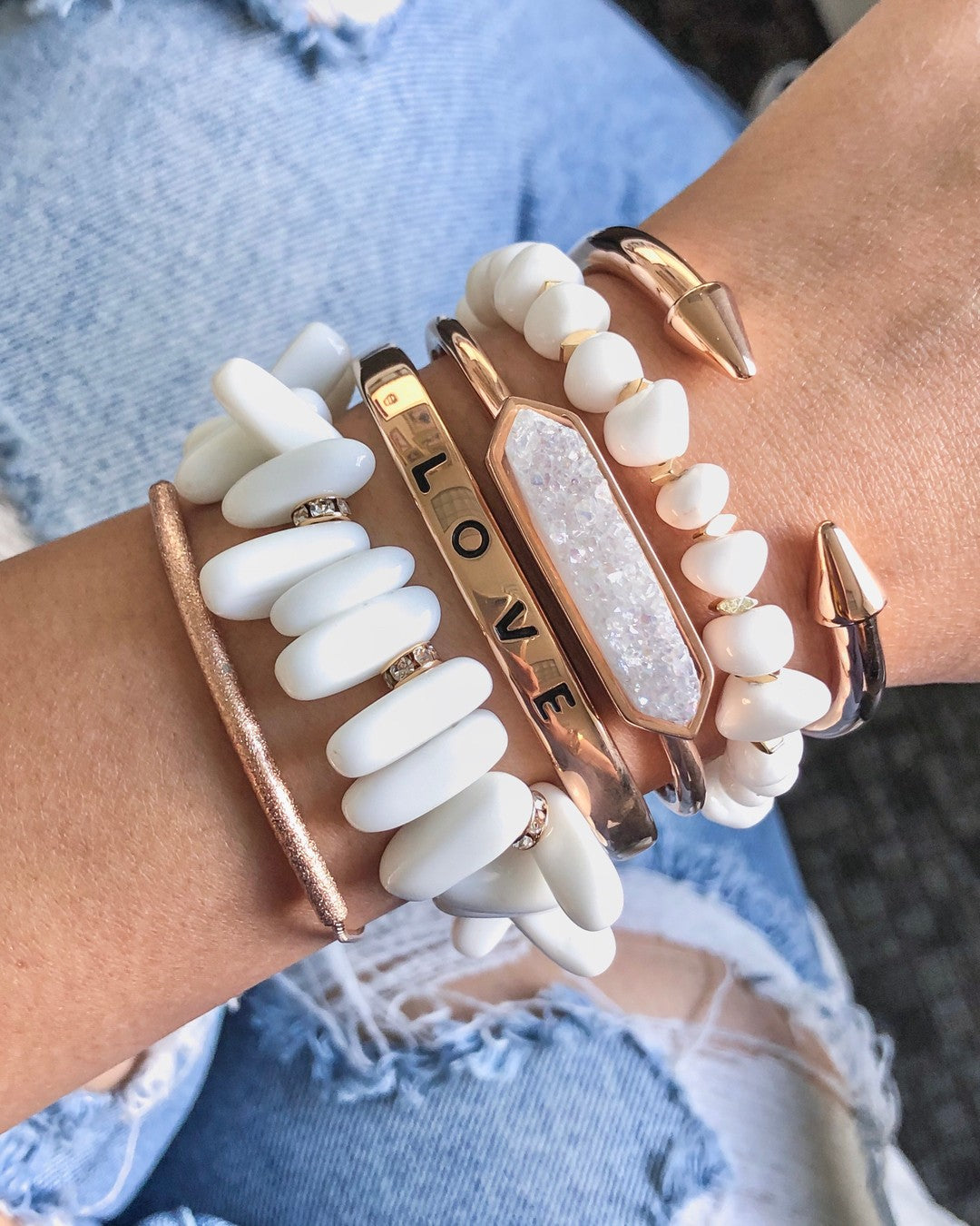 Rose Gold Felicity Bracelet Stack