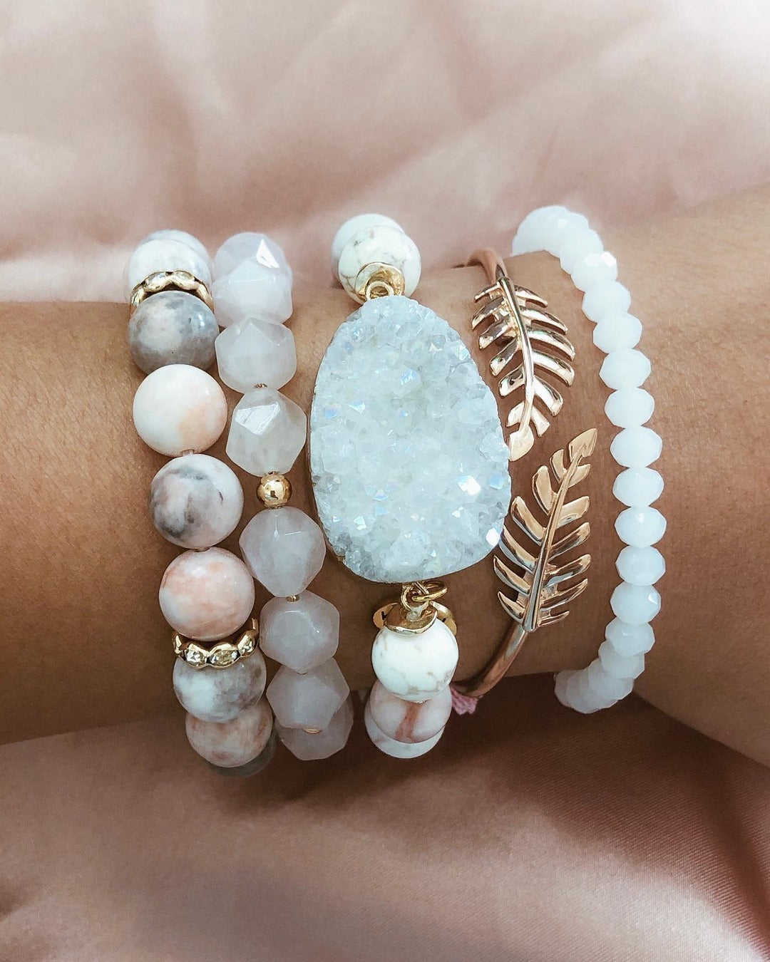 Roseheart Bracelet Stack
