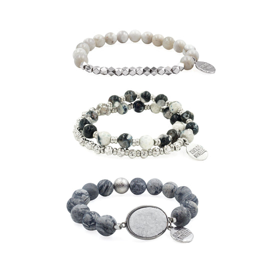 Silver Lush Bracelet Stack