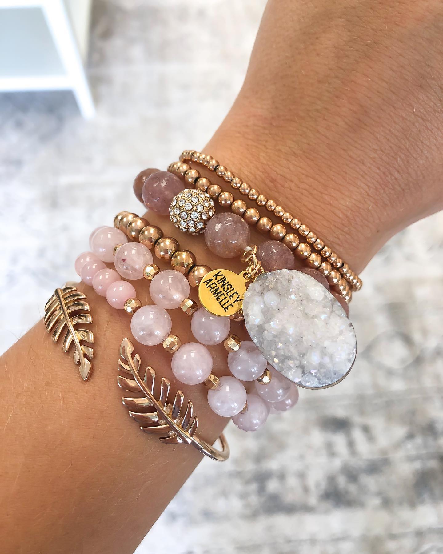 Rose Gold Primrose Bracelet Stack