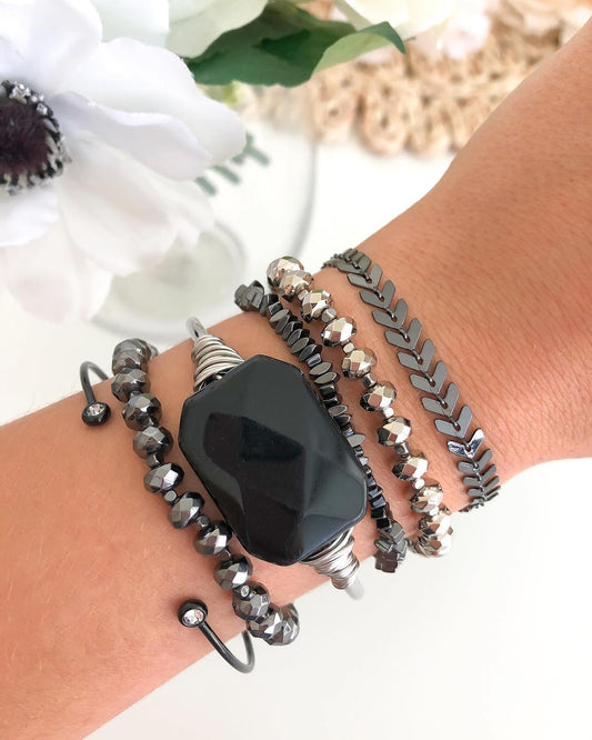 Full Moon Bracelet Stack