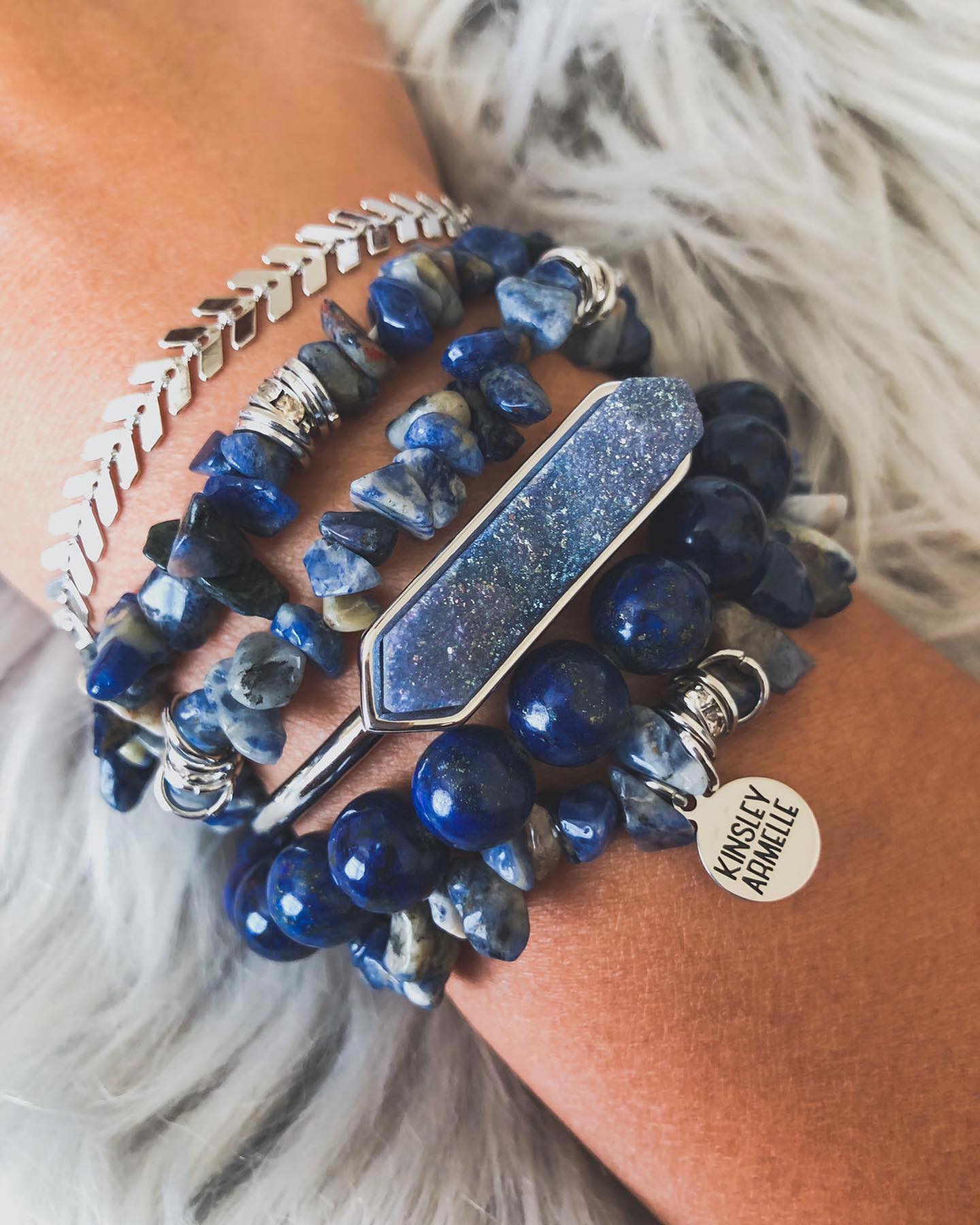 Silver Bridgeport Bracelet Stack