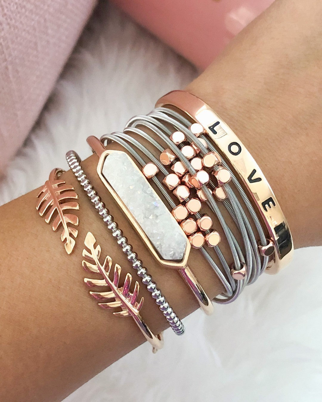 Rose Gold Lainey Bracelet Stack