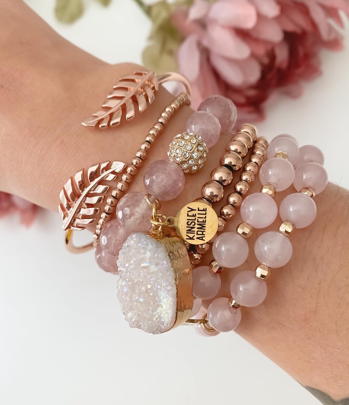 Rose Gold Primrose Bracelet Stack