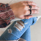 Black Myla Ring Set