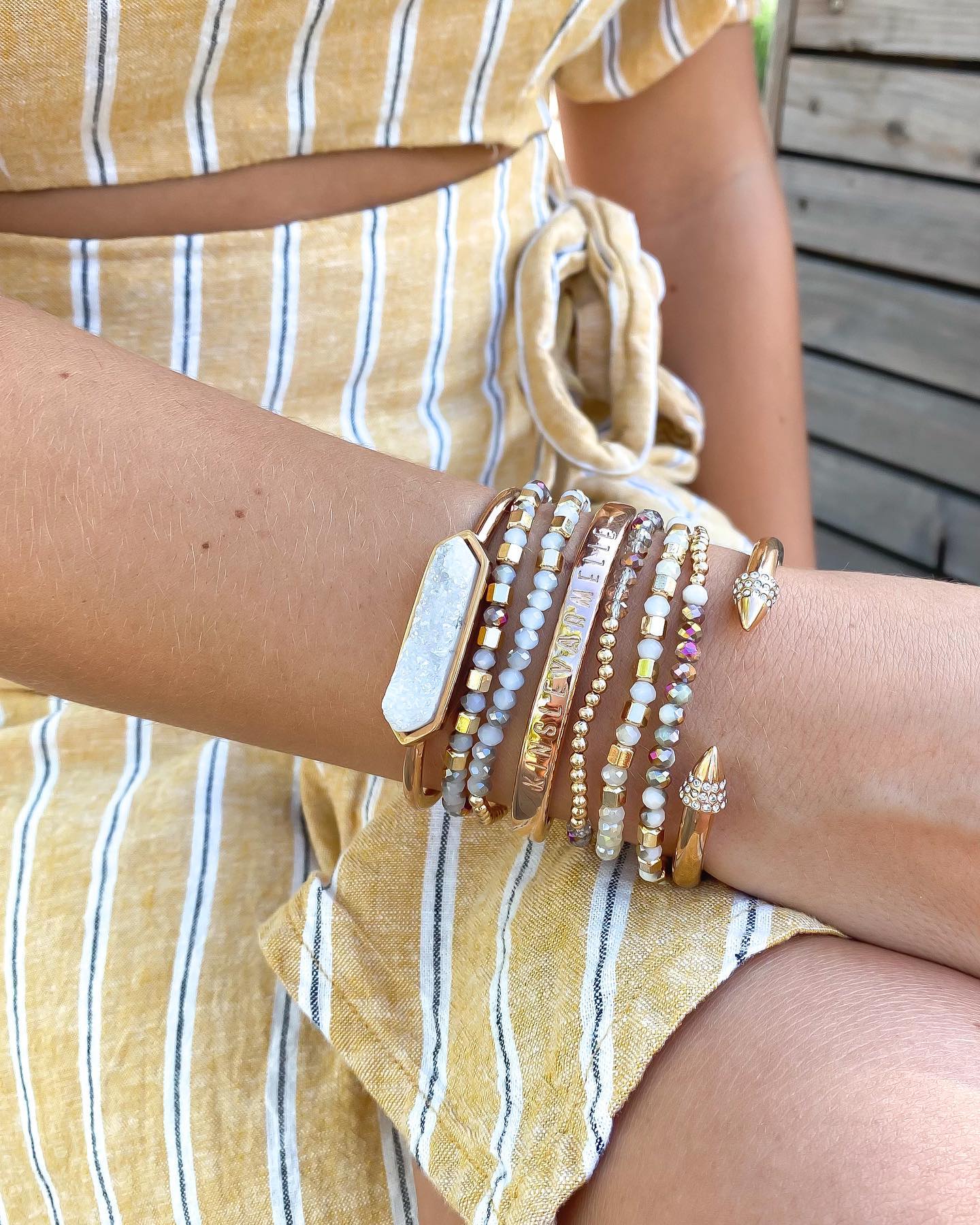 Rose Gold Milayna Bracelet Stack