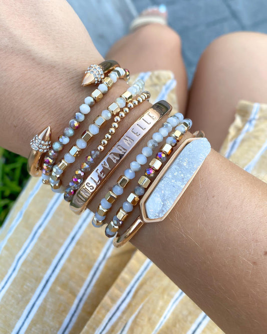Rose Gold Milayna Bracelet Stack