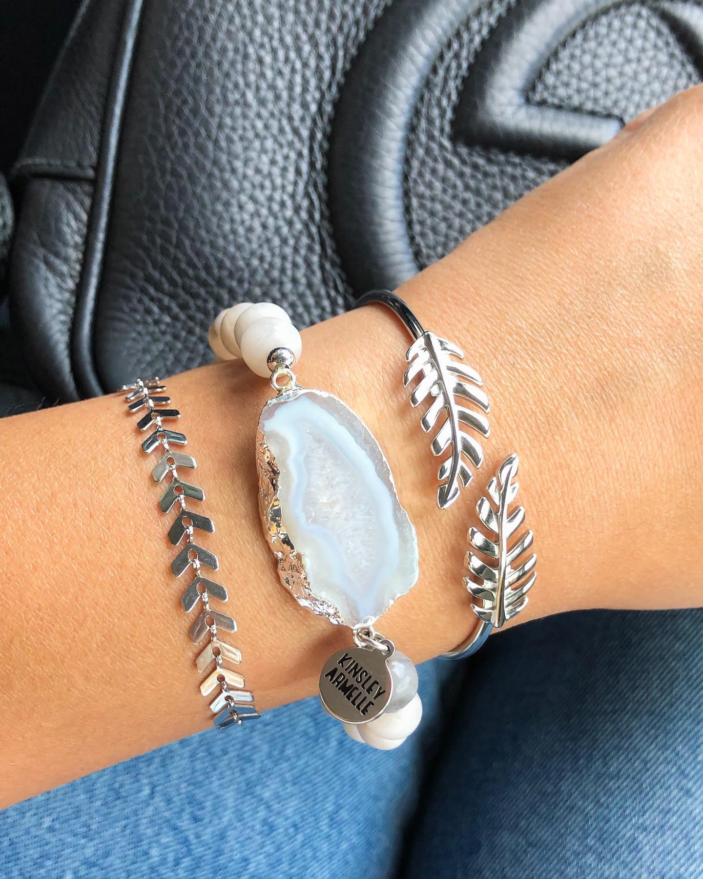 Silver Aveta Bracelet Stack