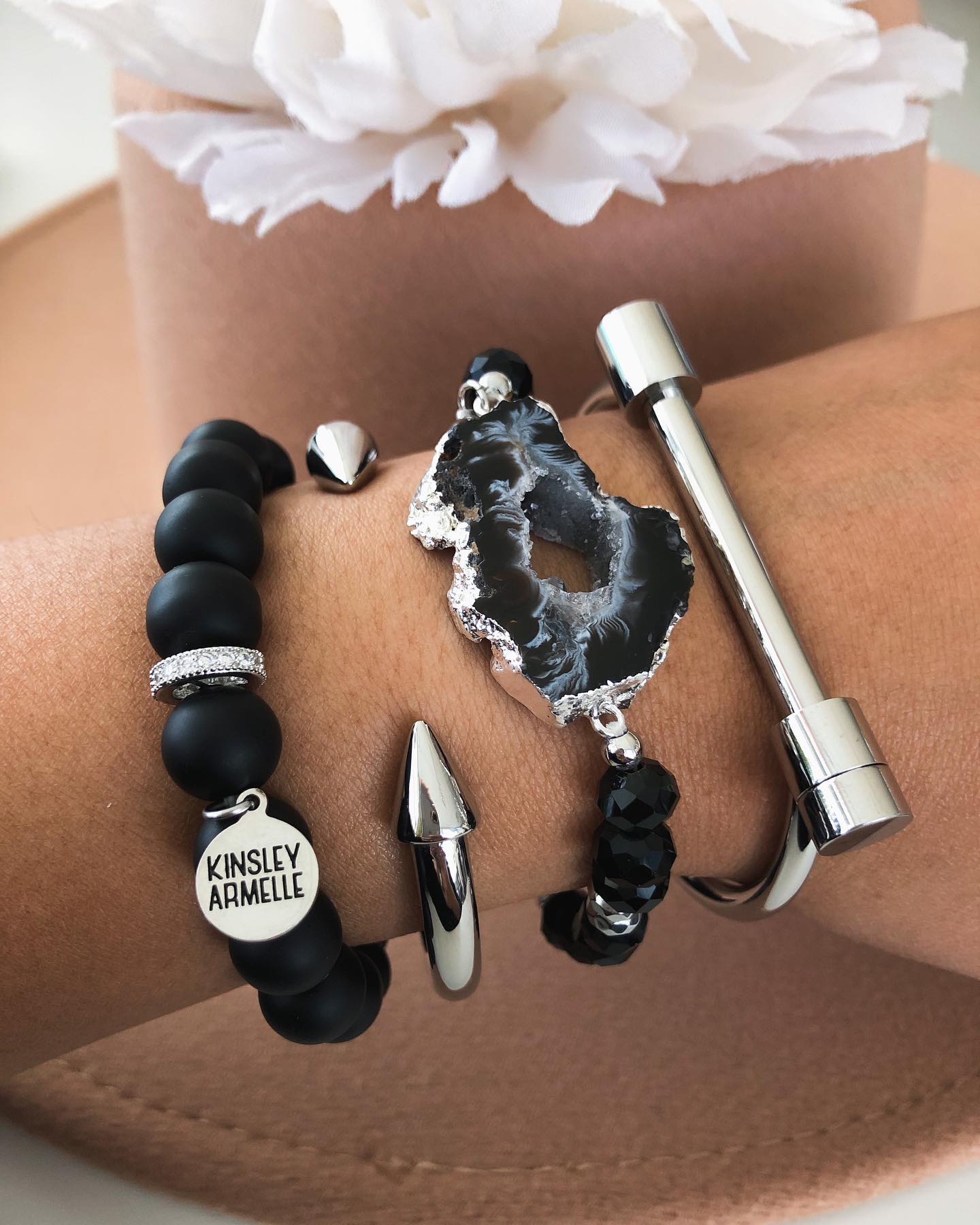 Silver Goldson Bracelet Stack