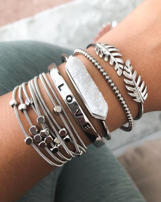 Silver Lainey Bracelet Stack
