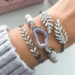 Silver Aveta Bracelet Stack