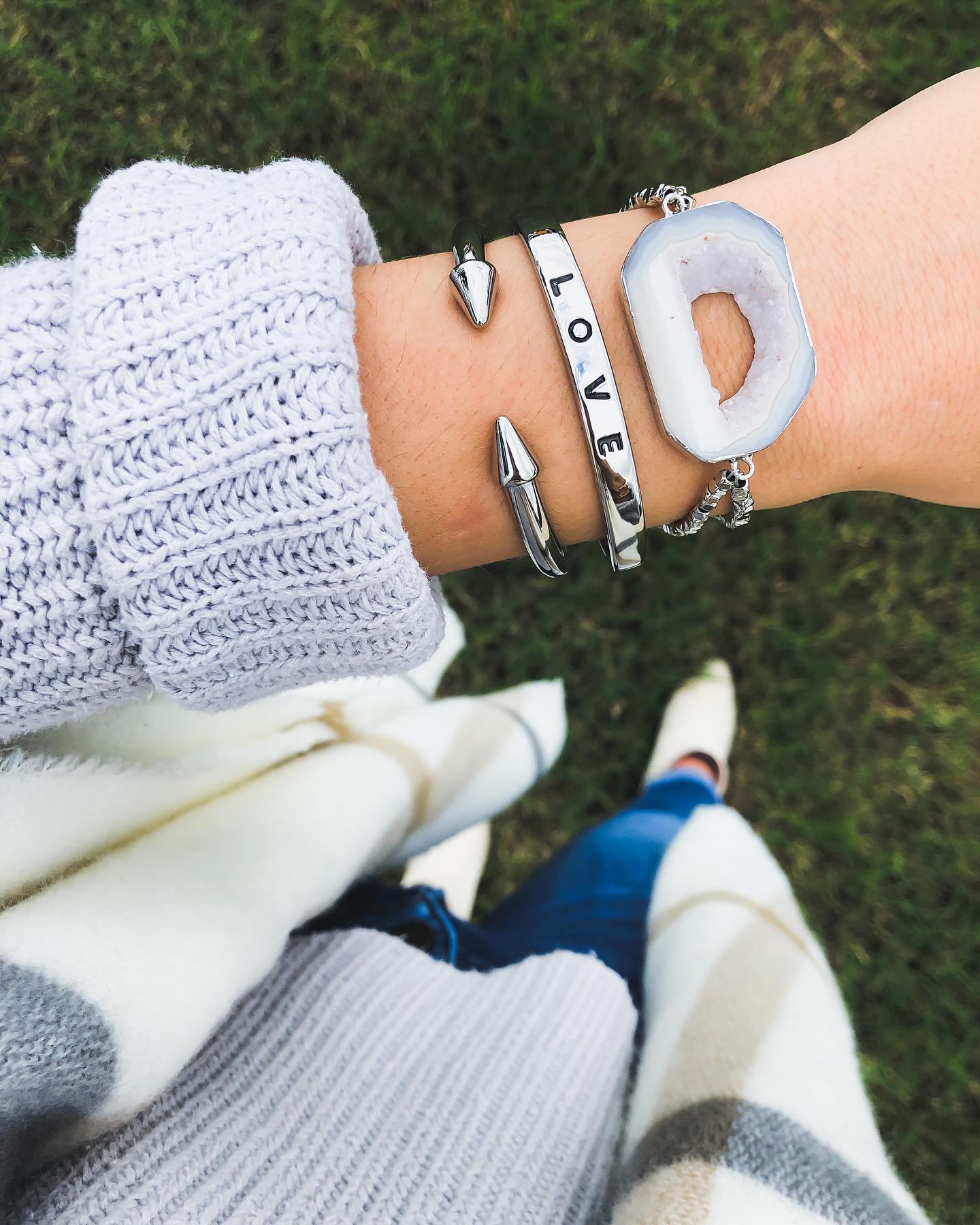 Silver Dover Bracelet Stack