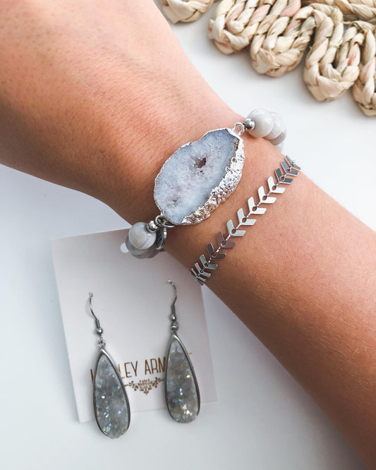 Silver Cordova Jewelry Set