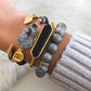 Graphite Bracelet Stack