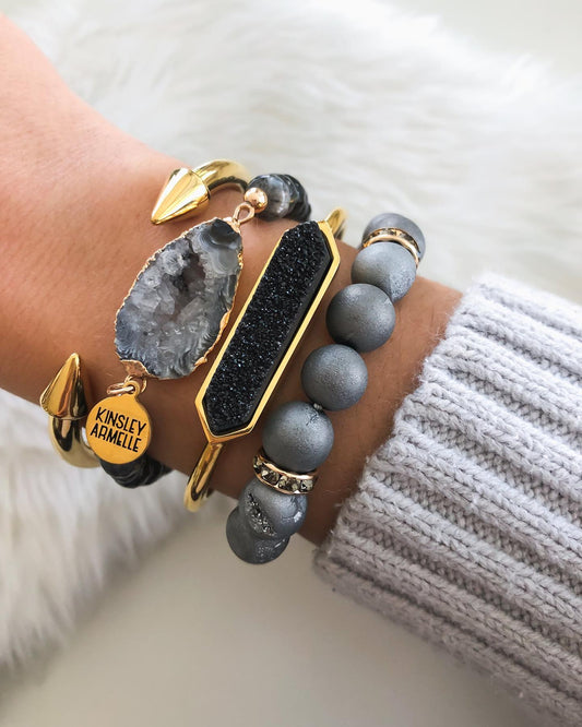 Graphite Bracelet Stack