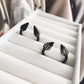 Spike Collection - Black Ring Set