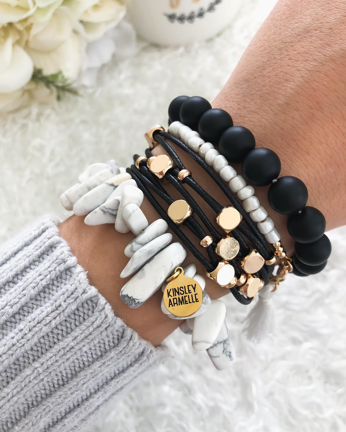 Monochromatic Bracelet Stack