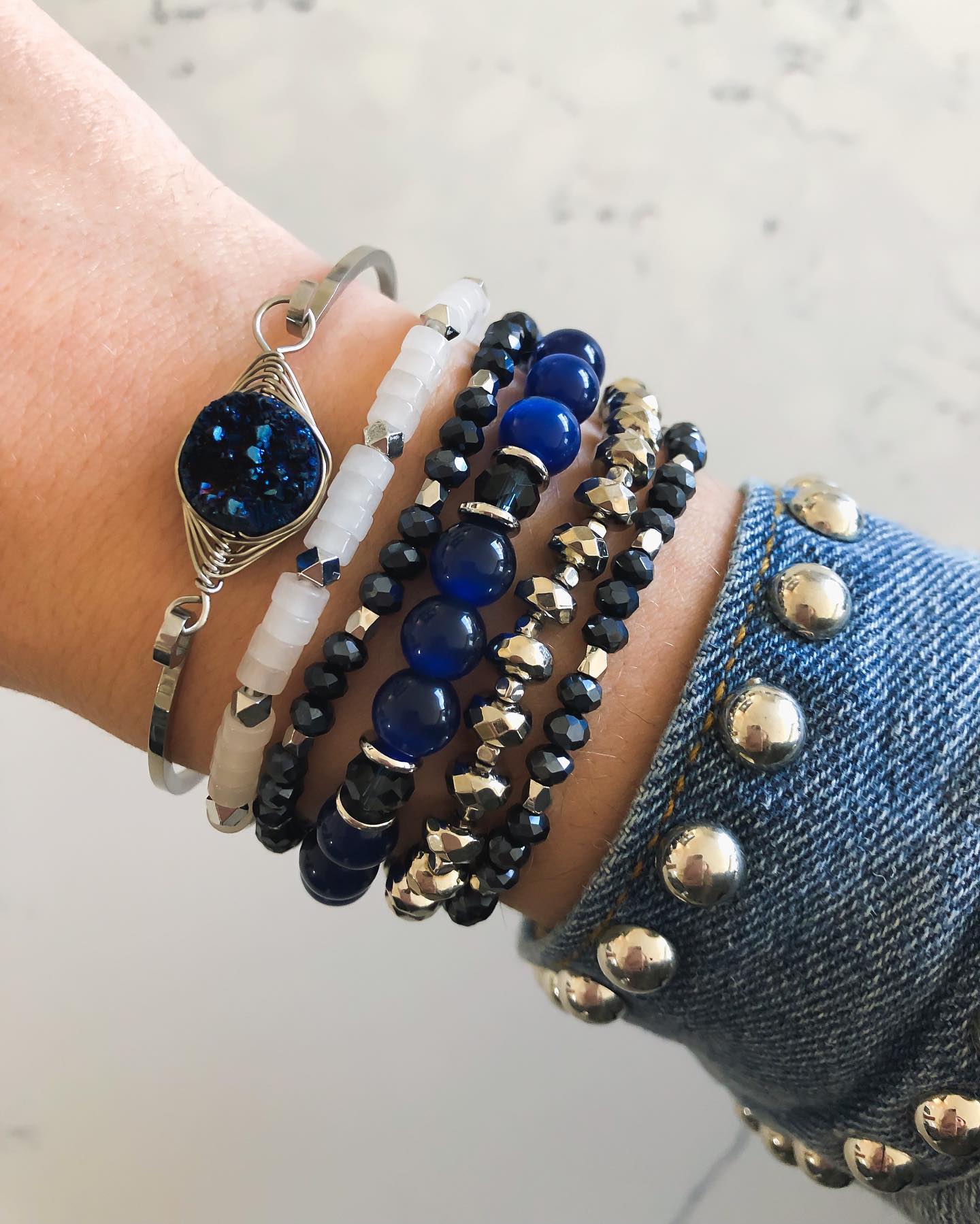 Silver Adriatic Bracelet Stack