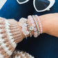 Silver Heather Bracelet Stack