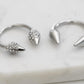 Spike Collection - Silver Ring Set