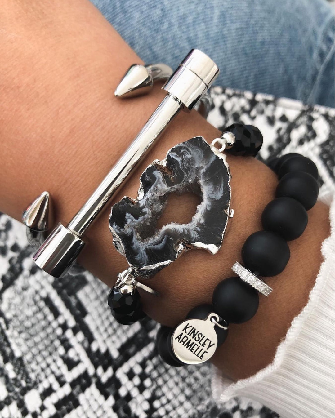 Silver Goldson Bracelet Stack