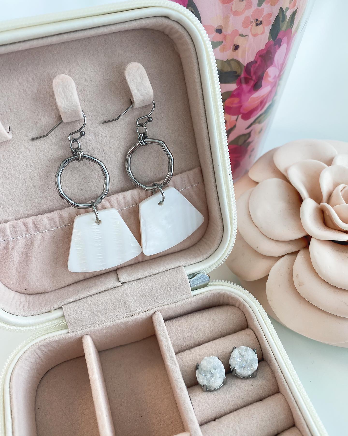 Silver Emma Earrings Set