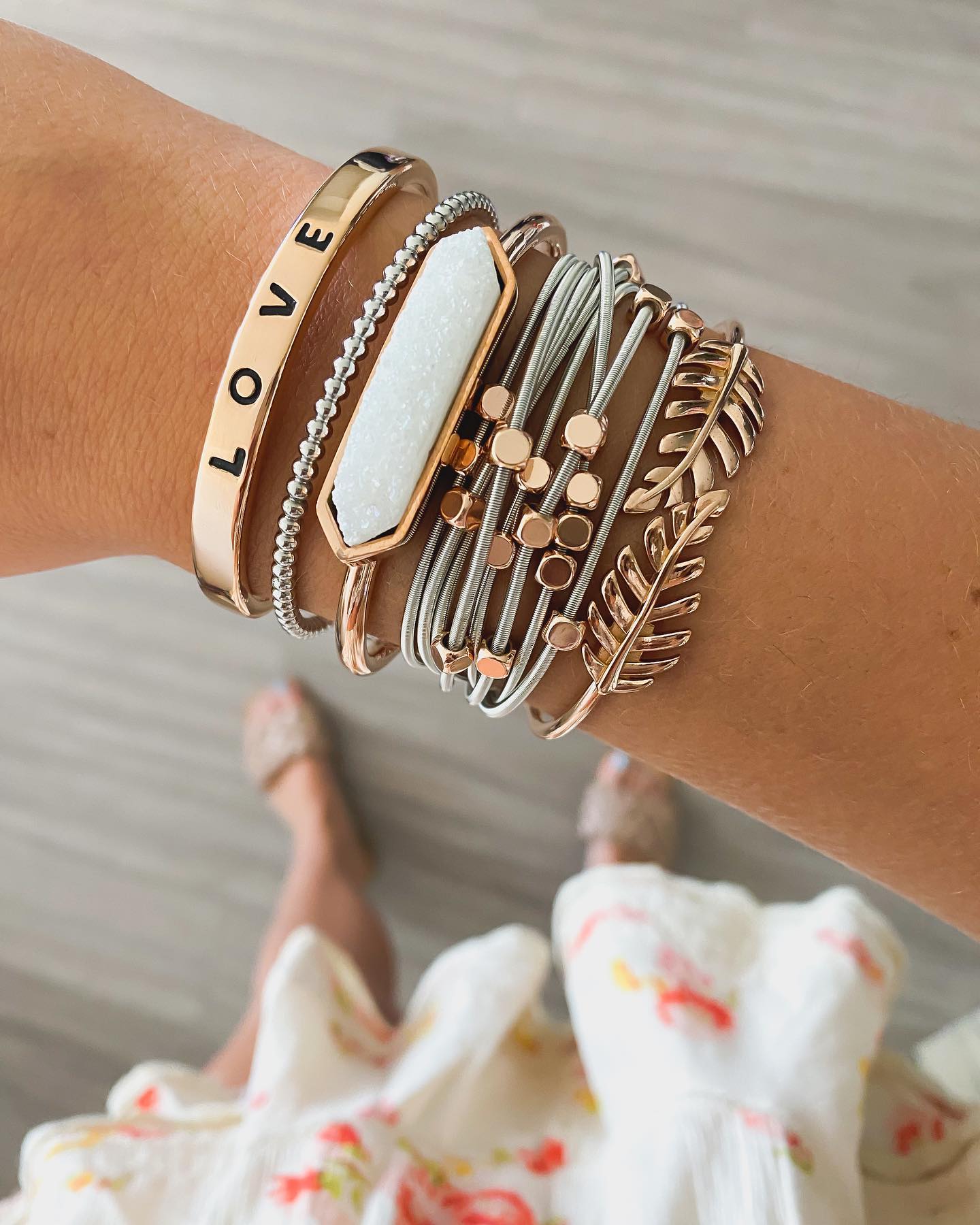Rose Gold Lainey Bracelet Stack