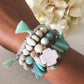 Sea Foam Bracelet Stack