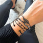 Black Sloane Bracelet Stack