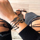 Black Sloane Bracelet Stack