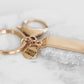 Accessory Collection - Rose Gold Bangle Quartz Keychain