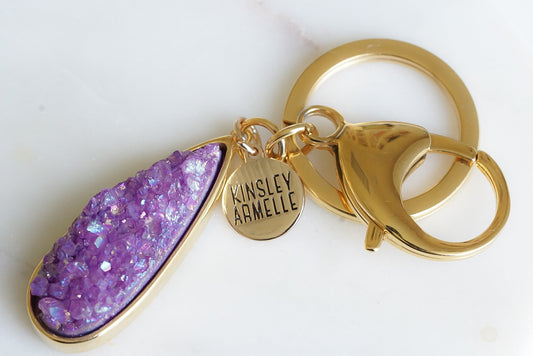 Accessory Collection - Royal Quartz Drop Keychain