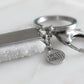 Accessory Collection - Silver Bangle Quartz Keychain