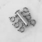 Accessory Collection - Silver Triple Necklace Layering Clasp