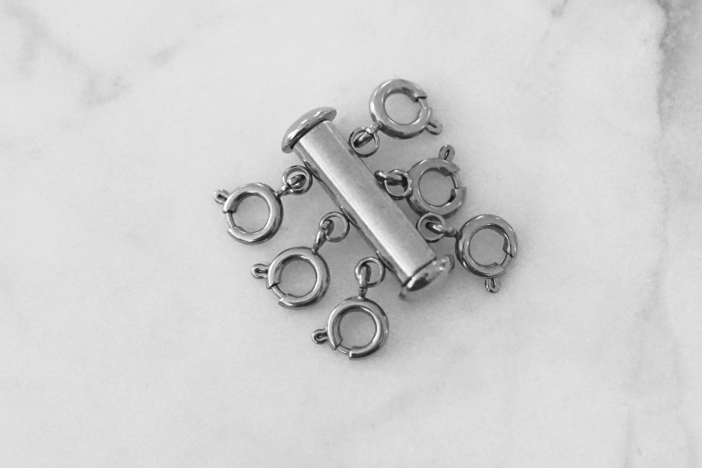 Accessory Collection - Silver Triple Necklace Layering Clasp