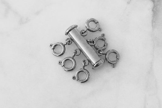 Accessory Collection - Silver Triple Necklace Layering Clasp