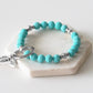 Accessory Collection - Silver Turquoise Keychain