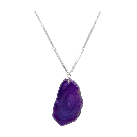 Agate Collection - Silver Royal Necklace