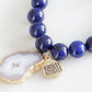 Agate Collection - Indigo Bracelet 10mm