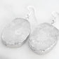 Agate Collection - Silver Chiffon Drop Earrings