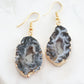 Agate Collection - Smoky Drop Earrings