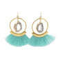 Agate Collection - Mint Fringe Earrings