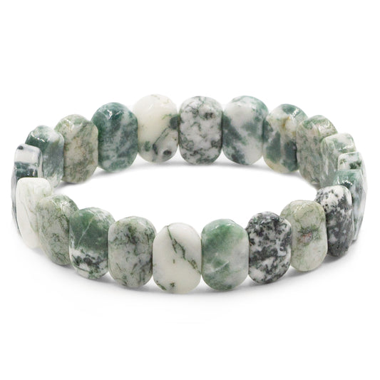 Astoria Collection - Tree Moss Agate Stone Bracelet